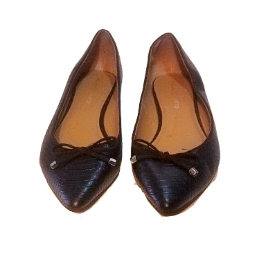 Franco Sarto Avice Black Bowtie Pointy 9M Flats